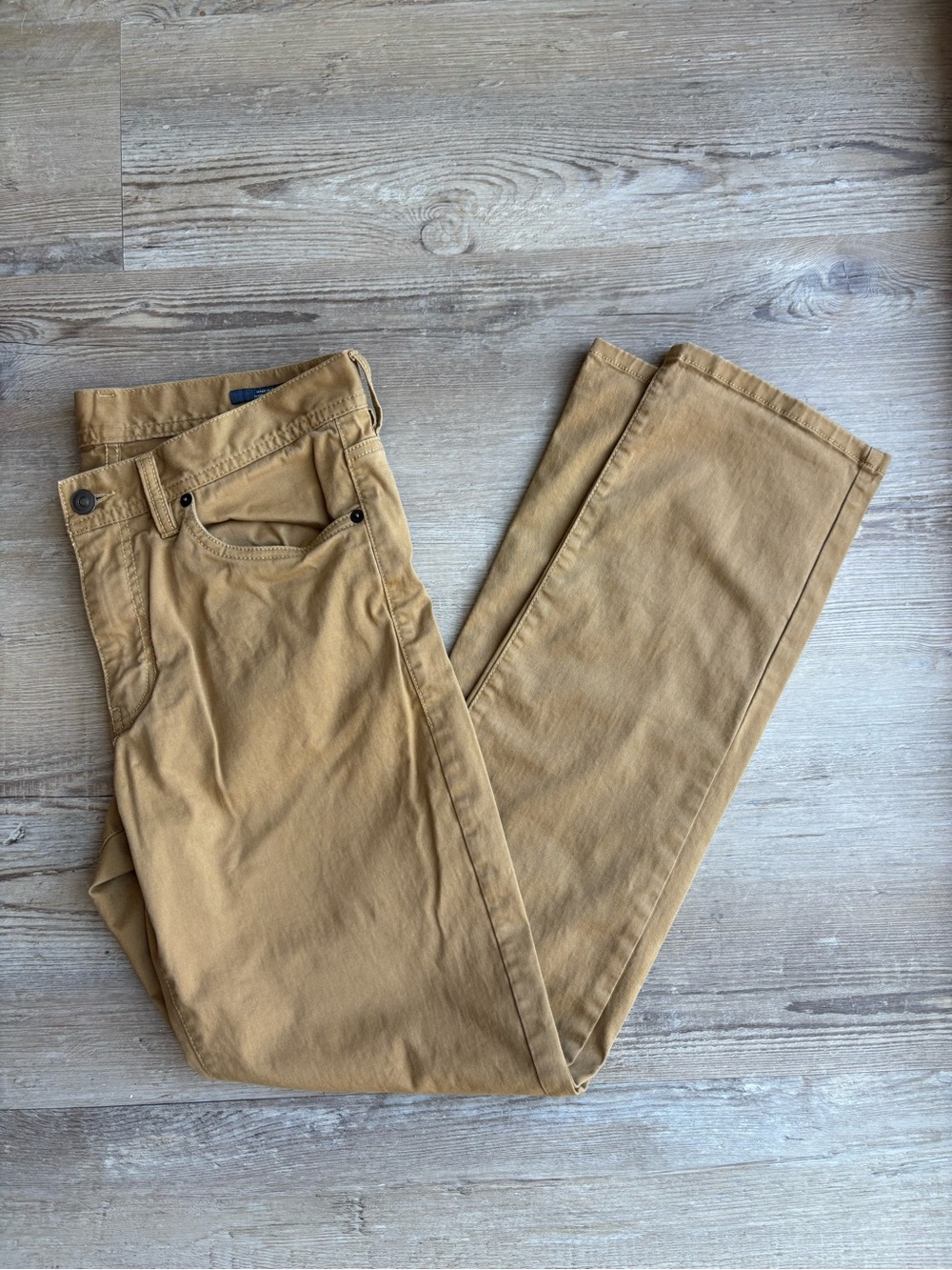 Men's Tan Chino Pants - Straight Leg Casual Chinos